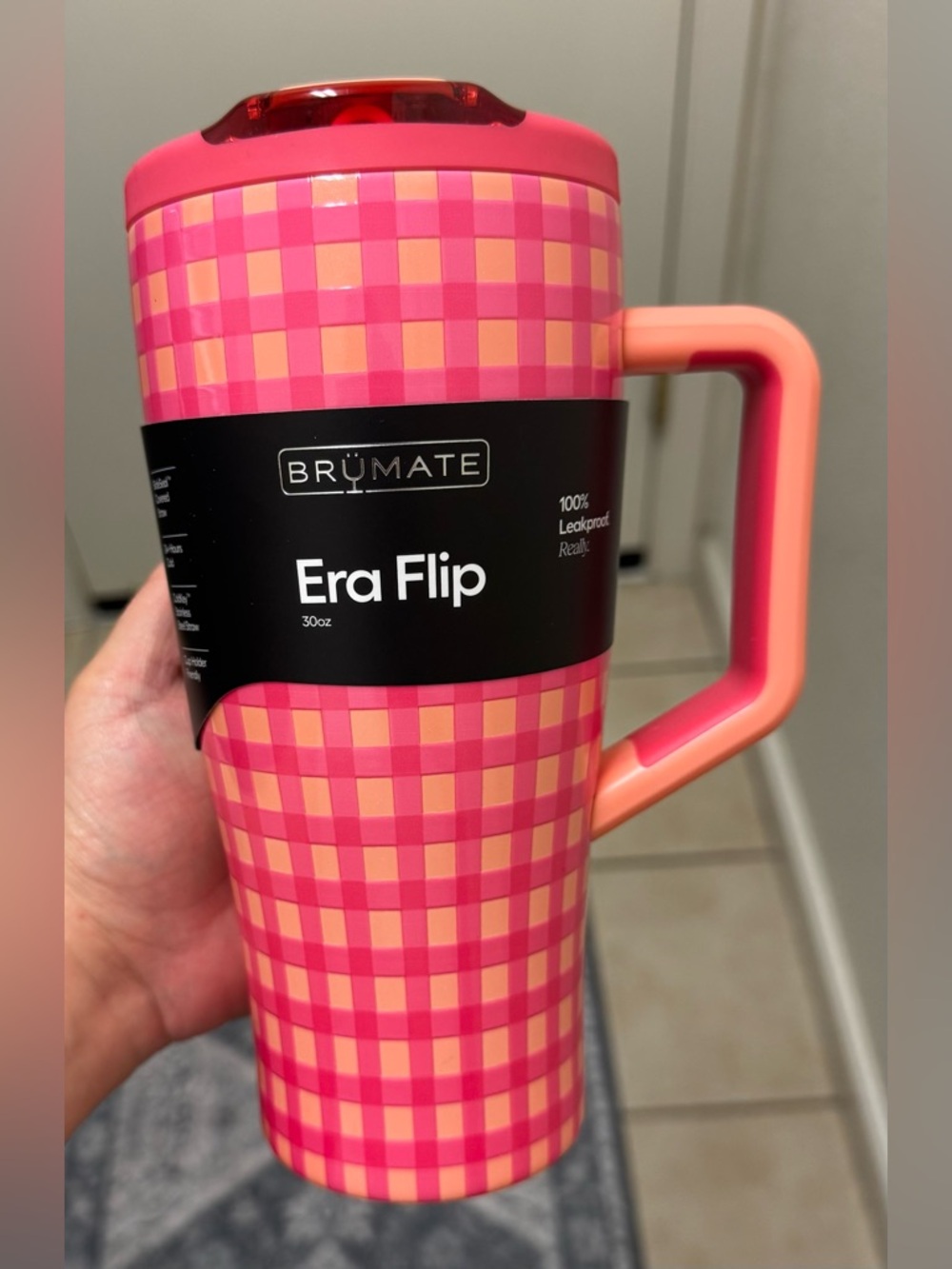 BrüMate 30oz Era Flip “PEACH GINGHAM”